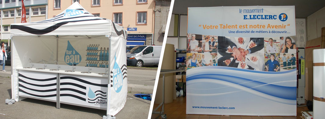 Stand pliable et tente pliable